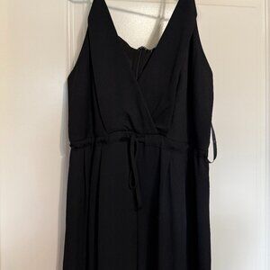 Charlotte Russe Black Sleeveless V-neck Jumpsuit Juniors Size Medium